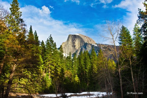 Half Dome, the Landmark of Yosemite National Park