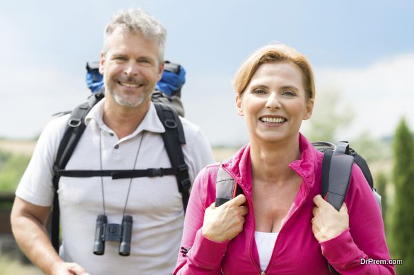 Portrait Of Mature Hiker Walking